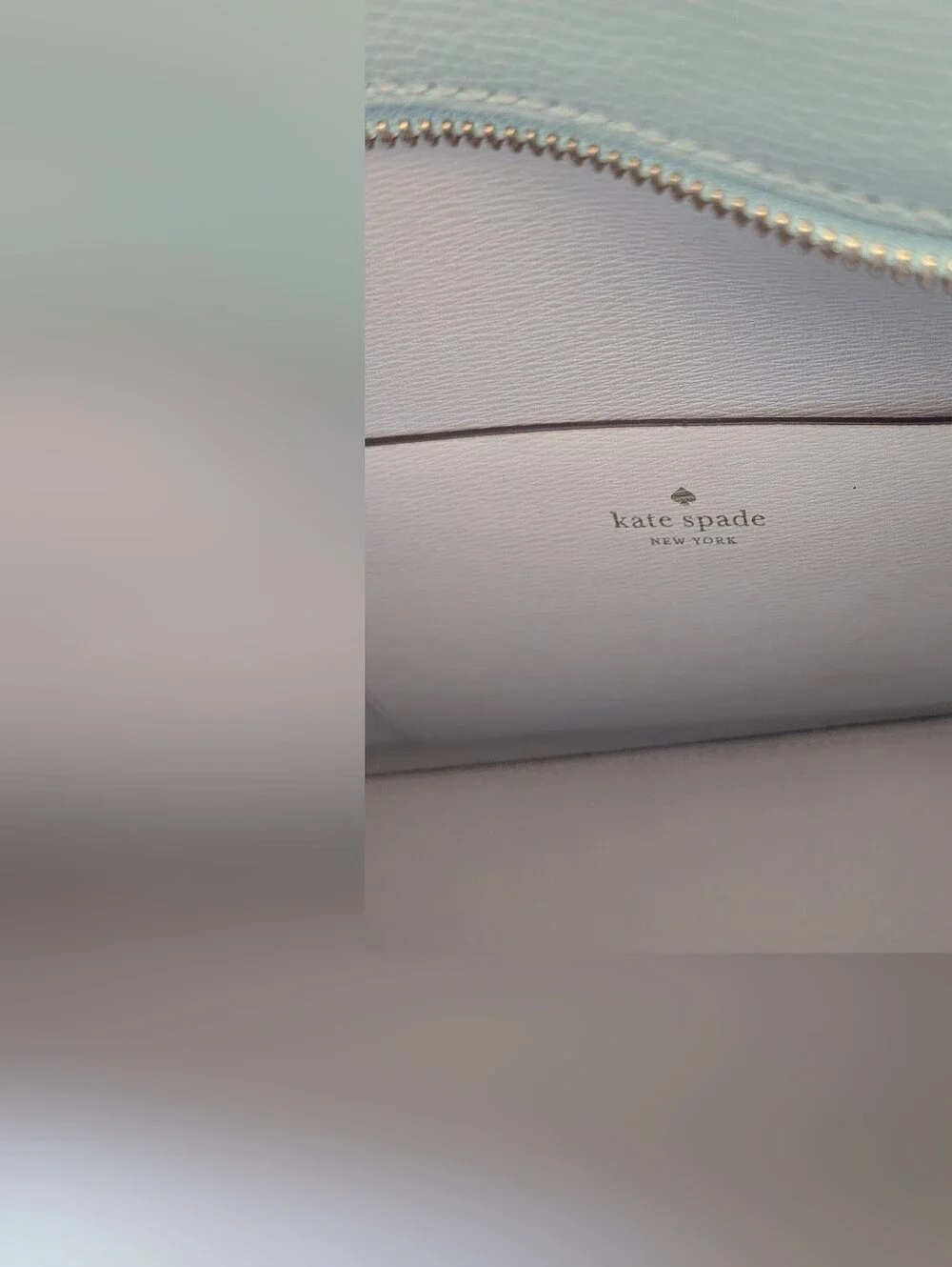 Kate Spade Light Blue Leather Dome Satchel